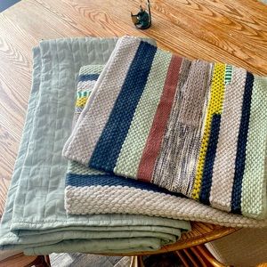 Ikea matching set Kölax throw and Brönden Pillows